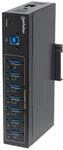MANHATTAN Laptop-Dockingstation USB-A 7-Port Hub Industrial, 7x USB-A Ports, 5 Gbps