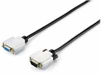 Equip Equip VGA Kabel Verl. HD15 St/Bu 15.00m 1024x 768/60Hz sw/si Video-Kabel