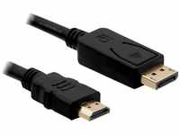 Delock Adapterkabel DisplayPort-Stecker > HDMI-Stecker Adapter