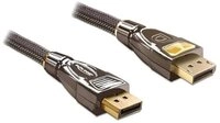 Delock DeLOCK 82771 DisplayPort-Kabel 2 m Schwarz, Braun Audio- & Video-Kabel