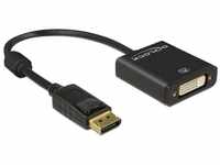 Delock Adapter DisplayPort 1.2 Stecker - DVI Buchse 4K HDMI-Kabel, (20.00 cm),