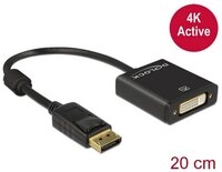 Delock Adapter DisplayPort 1.2 Stecker - DVI Buchse 4K Aktiv 62599 HDMI-Kabel,...