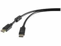 Renkforce DisplayPort Anschlusskabel 3 m HDMI-Kabel, (3.00 cm), vergoldete
