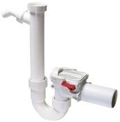 Kessel Siphon R&uuml;ckstauverschluss Staufix Siphon DN50, mit Anschluss f. Waschmaschine