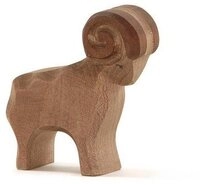 Ostheimer Spielfigur Schafbock wei&szlig;, Holztier, Spieltier, (Set, 1), Made in Germany
