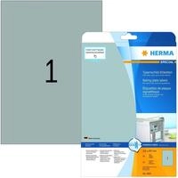 HERMA Etiketten Etiketten Folie Typenschild silber 210x297mm Special A4 LaserCopy