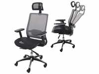 MCW Bürostuhl MCW-A20, Schreibtischstuhl Drehstuhl, ergonomisch Kopfstütze...