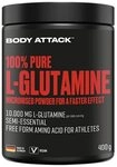 Body Attack Body Attack 100% Pure L-Glutamine - 400g-Dose Pulver