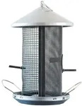 Windhager Futterhaus Happy Bird, Vogelfuttersilo aus robustem Metall, abnehmbares