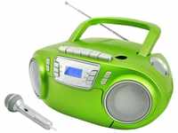 Soundmaster CD-Radiokassettenrekorder mit externem Mikrofon, Radio (Inkl....