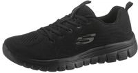 Sneaker SKECHERS "Graceful - Get Connected", Damen, Gr. 41, schwarz (schwarz uni),