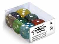 AMIGO Spiel, 00059 - Würfel Glitter W06 Set gemischt