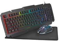 LogiLink ID0185 Gaming-Tastatur (inkl. RGB Maus und Mauspad, max. 2400 DPI)