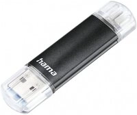 Hama 00181096 FlashPen Laeta Twin 3.0 USB-Stick Schwarz USB-Stick