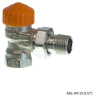 IMI Heimeier Heizk&ouml;rper HEIMEIER Thermostat-Ventilunterteil Eclipse, Eck, DN15 (1/2)