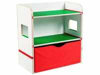 Moose Toys Kinderregal Praktisches Regal-System mit Bausteinplattformen Room 2...