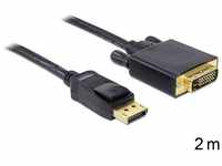 Delock Kabel DisplayPort 1.1 Stecker - DVI 24+1 Stecker HDMI-Kabel, (2.00 cm)
