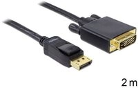 Delock Kabel DisplayPort 1.1 Stecker - DVI 24+1 Stecker Passiv 2 m 82591...