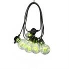 KONSTSMIDE LED-Lichterkette Biergartenkette CIRCUS 10 Gl&uuml;hbirnen 60LED RGB
