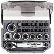 Gedore Red Steckschl&uuml;ssel Gedore RED R49005023 Steckschl&uuml;ssel-Bit-Einsatz 23teilig