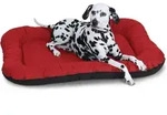 Knuffelwuff Tierbett Hundebett Lucky, Schaumstoffflocken rot 105 cm x 140 cm