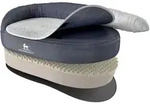 Knuffelwuff Tierbett Hundebett Jessy, Orthop&auml;disch grau 105 cm x 155 cm