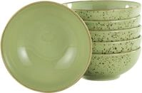 CreaTable M&uuml;slischale NATURE COLLECTION, Steinzeug, (Set, 6-tlg), Salatschale,