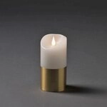 KONSTSMIDE LED-Kerze Weihnachtsdeko (1-tlg), LED Echtwachskerze, wei&szlig;, mit
