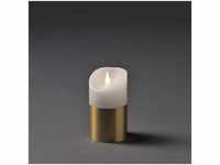 KONSTSMIDE LED-Kerze Weihnachtsdeko (1-tlg), LED Echtwachskerze, weiß, mit