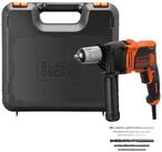 Black + Decker Bohrmaschine BLACK+DECKER Schlagbohrmaschine BEH850K, (Koffer