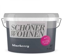 SCH&Ouml;NER WOHNEN FARBE Wandfarbe SW Trend Wandfarbe matt 1,0L blueberry 7504