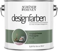SCH&Ouml;NER WOHNEN FARBE Wand- und Deckenfarbe Ausgeglichenes Piniengr&uuml;n Nr. 28,...