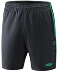 Jako Sporthose Short Competition 2.0 kurz anthrazit/t&uuml;rkis Jungen