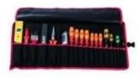Parat Werkzeugtasche Werkzeugrolltasche 20 F&auml;cher B740xH330mm Nyl.schwarz/rot...