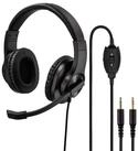Hama Office Over-Ear Headset 2x 3,5mm Stereo Schwarz PC-Headset (Mikrofon, PC B&uuml;ro