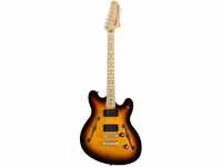 Squier Halbakustik-Gitarre, Affinity Series Starcaster MN 3-Color Sunburst -