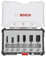 BOSCH Fr&auml;ser-Set 6-teiliges Nutfr&auml;ser-Set Nut Fr&auml;ser - 8mm Schaft -, 6-tlg., mit