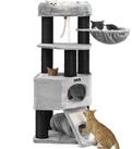FEANDREA Kratzbaum 141 / 186 cm (H), Katzenbaum, f&uuml;r gro&szlig;e katzen, 13 dicken