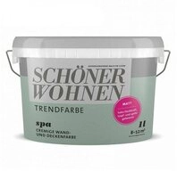 SCH&Ouml;NER WOHNEN FARBE Wandfarbe SW Trend Wandfarbe matt 1,0L Spa 6507