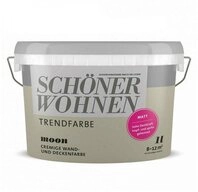 SCH&Ouml;NER WOHNEN FARBE Wandfarbe SW Trend Wandfarbe matt 1,0L Moon 7503