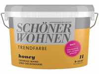 SCHÖNER WOHNEN FARBE Wand- und Deckenfarbe TRENDFARBE, 1 Liter, Honey,...