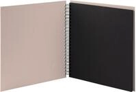 Fotoalbum Fotoalbum Whire-O 60 Seiten 290x290mm powder/schwarz