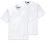 Schiesser T-Shirt Essentials (2-tlg) mit V-Ausschnitt, formstabil, verst&auml;rkte