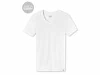 Schiesser V-Shirt Long Life Soft (1-tlg) weiß 7