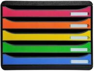 EXACOMPTA Schubladenbox Schubladenbox BigBox Plus Horizon Quer 5 Schubladen