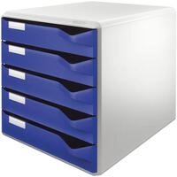 LEITZ Schubladenbox 5280 Schubladenset Post-Set - A4/C4 5 halboffene Schubladen