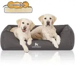 Knuffelwuff Tierbett Hundebett Leon, Orthop&auml;disch grau 85 cm x 120 cm