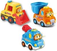 Vtech&reg; Spielzeug-Auto Tut Tut Baby Flitzer - 3er Set Baustellenfahrzeuge, (Set)