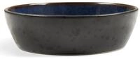 Bitz Schale Bowl matt black / shiny dark blue 18&nbsp;cm, Steinzeug, (Sch&uuml;sseln &