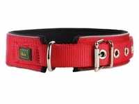 Hunter Tierbedarf Hunde-Halsband Halsband Neopren Reflect rot/schwarz Größe:...